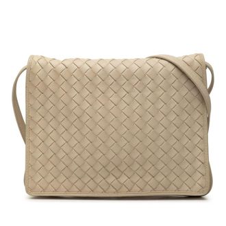 Bottega Veneta Pre-owned Bottega Veneta Nappa Intrecciato Flap Crossbody Ladies 7U6KZIDTCE5SPJVT