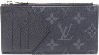 Louis Vuitton Black Monogram Eclipse Coated Canvas Leather Coin Purse/Coin Case (Pre-Owned)