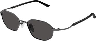 Gucci GG2257S 001 Mens Sunglasses Gunmetal Size 49 - Free RX Lenses - Free RX Lenses