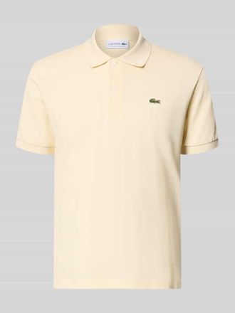 Lacoste Regular Fit Poloshirt aus Baumwoll-Mix in Beige Melange, Gr&ouml;&szlig;e XXXL