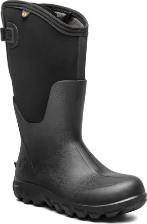 Bogs Classic Seamless Adjustable Calf Tall Rain Boot in Black at Nordstrom, Size 10