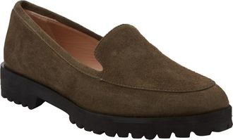 andrea carrano Carro Loafers in Military Green Suede at Nordstrom, Size 37.5
