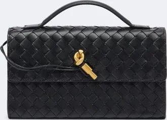 Bottega Veneta Andiamo Small Intrecciato leather clutch