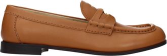 Miu Miu Damess Loafers Leer Bruin/Cognac