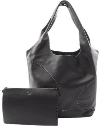 Ferragamo Pre-owned Leren Schoudertas - Dames - Vintage Shopper - Zwart - ONE Size - Leer - Vintage
