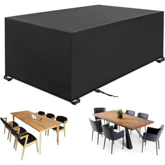 Elle Funda Para Muebles De Jard&iacute;n, Funda Protectora Para Muebles De Jard&iacute;n, Lona Impermeable Y Resistente A Los Rayos Uv Para Conjuntos De Mesa Y Sof&aacute; Con 