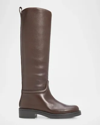 Stuart Weitzman 20mm Celia Leather Knee-High Riding Boots