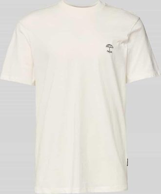 Blend T-Shirt mit geripptem Rundhalsausschnitt Modell JENS in Weiss, Gr&ouml;&szlig;e XXXL