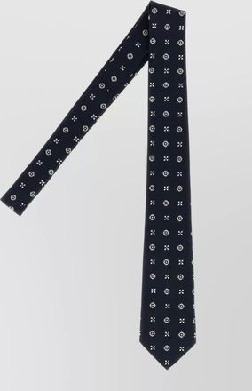 Saint Laurent silk embroidered jacquard tie