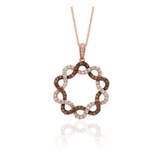Le Vian Ladies Chocolate Diamonds Necklaces in 14K Strawberry Gold