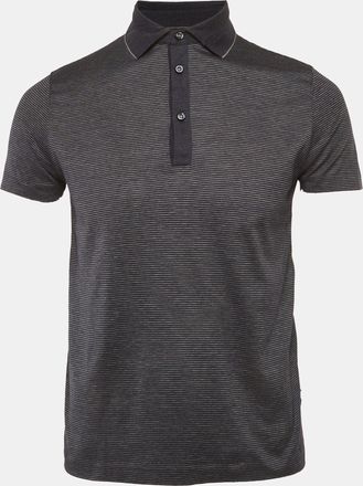HUGO BOSS Boss By Hugo Boss Blue Jersey Teatina Polo T-Shirt