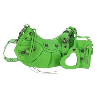 Balenciaga Pre-owned Shoulder Bags, female, Green, Size: ONE SIZE Pre-owned Vintage Shoulder Bag
