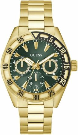 Guess Letterman Multifunction Horloge - unisex - Accessoires - Geel - Maat: ONE Size