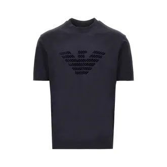 Emporio Armani Lyocell and cotton blend T-shirt with logo Man XL