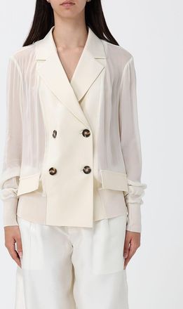 Meimeij Blazer a doppiopetto in misto lana