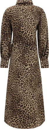 Ella Womens Cotton Dress Animalier Cotton; Elastane