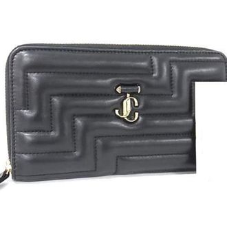 Jimmy Choo London Black Long Wallet (Bi-Fold) (Pre-Owned)