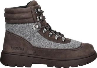 Moon Boot MB Combat Boot Felt - Heren - Schoenen - Bruin - Maat: 41 EU Leer