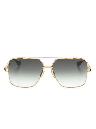 Dita Eyewear Occhiali da sole squadrati con stampa - Oro