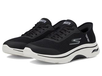 Skechers Go Walk Arch Fit 2.0 Valencia Hands Free Slip-Ins Womens Shoes Black/White : 7.5 B - Medium, Textile