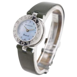 Bulgari Pre-owned Watches, female, Blue, Size: ONE SIZE Pre-owned Bzero1 Stainless Steel Watch