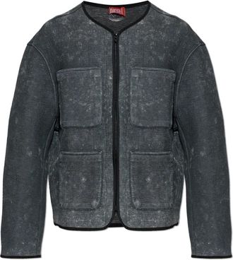 Diesel G-Tes Jacket - Dames - Zomerjassen - Grijs - XL - Katoen - Jassen