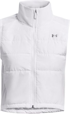 Under Armour Prestatiegericht vest met doorlopende ritssluiting voor dames (Wit)