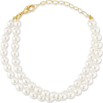 Glaze Jewelry Faux Pearl Bracelet in Gold at Nordstrom Rack