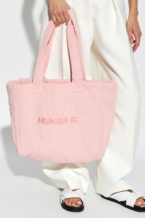 Hunza G Sunny Toweling Shopper Bag, Womens, Pink