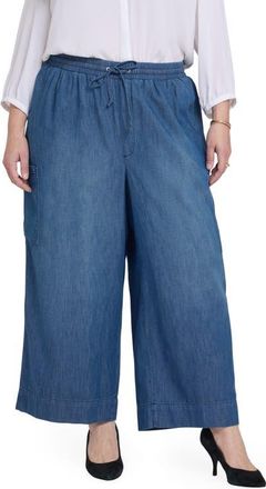NYDJ Whitney Pull-On Cargo Jeans in Missionblue at Nordstrom, Size 0X