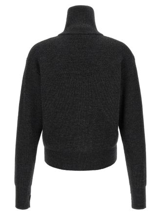 Christophe Lemaire Virgin Wool Ribbed Cardigan - Anthracite