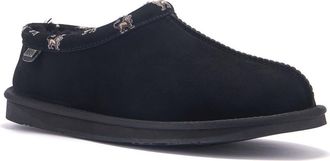 Australia Luxe Outback Genuine Shearling Ankle Slipper in Black at Nordstrom Rack, Size 11