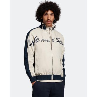 Lyle & Scott Mens And Panelled Sport Jacket in White - Size X-Small