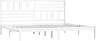 vidaXL Estructura De Cama Sin Colch&oacute;n Madera De Pino Blanco 200x200 Cm Vidaxl