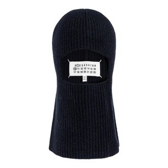 Maison Margiela Wollen bivakmuts - Dames - Hoeden - Blauw - S - Wol - Accessoires