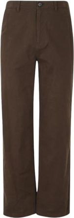 Dunst Rechte broek - Heren - Straight fit broeken - Bruin - S - Katoen - Broeken