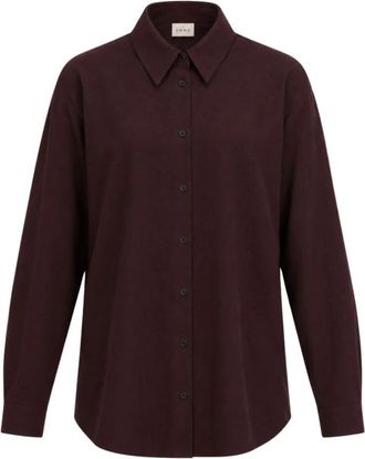 Marella Farsa Shirt - Dames - Overhemden - Paars - M - Wol - Overhemden
