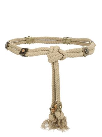 Isabel Marant Beige Braided Adjustable Belt