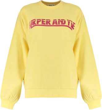 Harper & Yve LEX Sweater - Dames - Sweatshirts - Geel - M - Katoen - Hoodies & sweatvesten