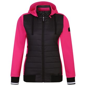 Dare 2B Dare 2B Dames/Dames Fend Hooded Jacket (Zwart/Puur Roze)