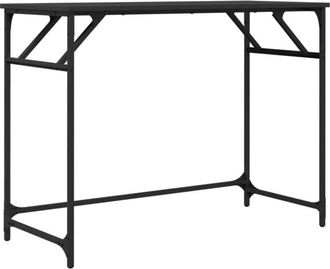 vidaXL Scrivania Nera 100x45x76cm Legno e Acciaio Verniciato a Polvere - Vidaxl