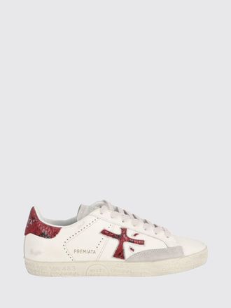 Premiata Sneakers Stevend in pelle di vitello con dettagli a contrasto