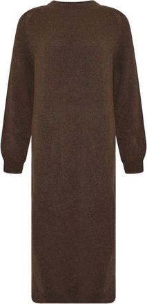 Tiffany & Co. Filuca Lange Jurk - Dames - Kleedjes - Bruin - ONE Size - Polyester - Kleedjes