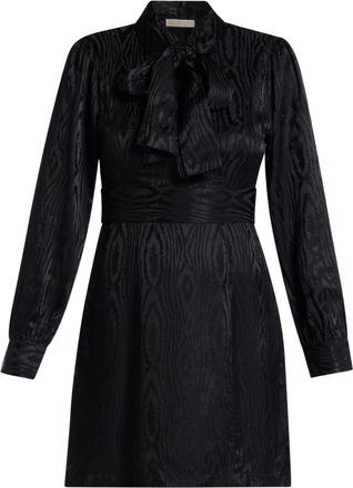 Michael Kors bow-detail mini dress - women - Viscose/Silk - 2 - Black
