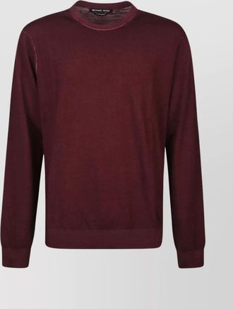 Michael Kors merino wool crew neck long sleeve sweater