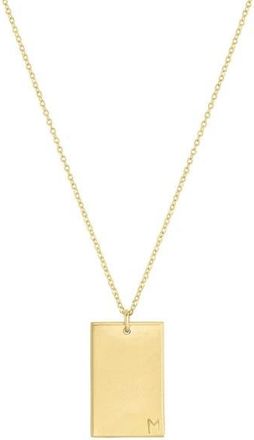 Set & Stones Goldie Initial Necklace in Gold /M at Nordstrom, Size 20