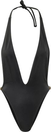 Versace Badmode, Dames, Zwart, S, Nylon, Lycra One-Piece Zwempak