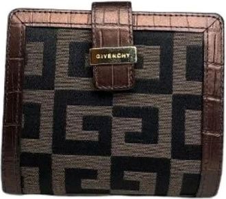 Givenchy Pre-owned Vintage Portemonnee - Dames - Vintage Accessoires - Bruin - ONE Size - Leer - Vintage