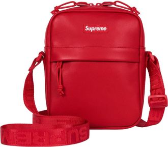 SUPREME FW23 Leather Shoulder Bag Red SUP-FW23-0833