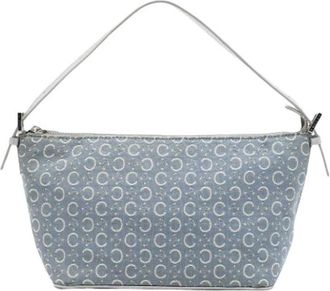 Celine Pre-owned Canvas Shoulder Bag - Dames - Vintage Schoudertas - Blauw - ONE Size - Leer - Vintage